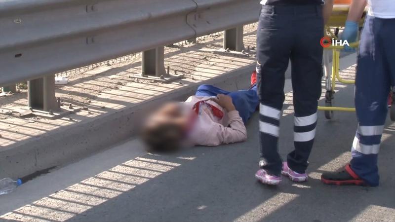 TEM'de uyuşturucu krizine girdiği iddia edilen kadın polisi alarma geçirdi