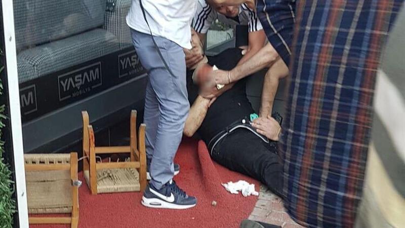 Kaldırımda otururken pompalı tüfekle vuruldu