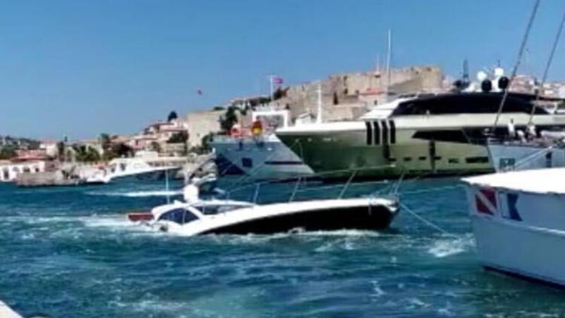 Batığa çarpıp, su alan yatın kaptanı ve 5 kişiyi Sahil Güvenlik kurtardı